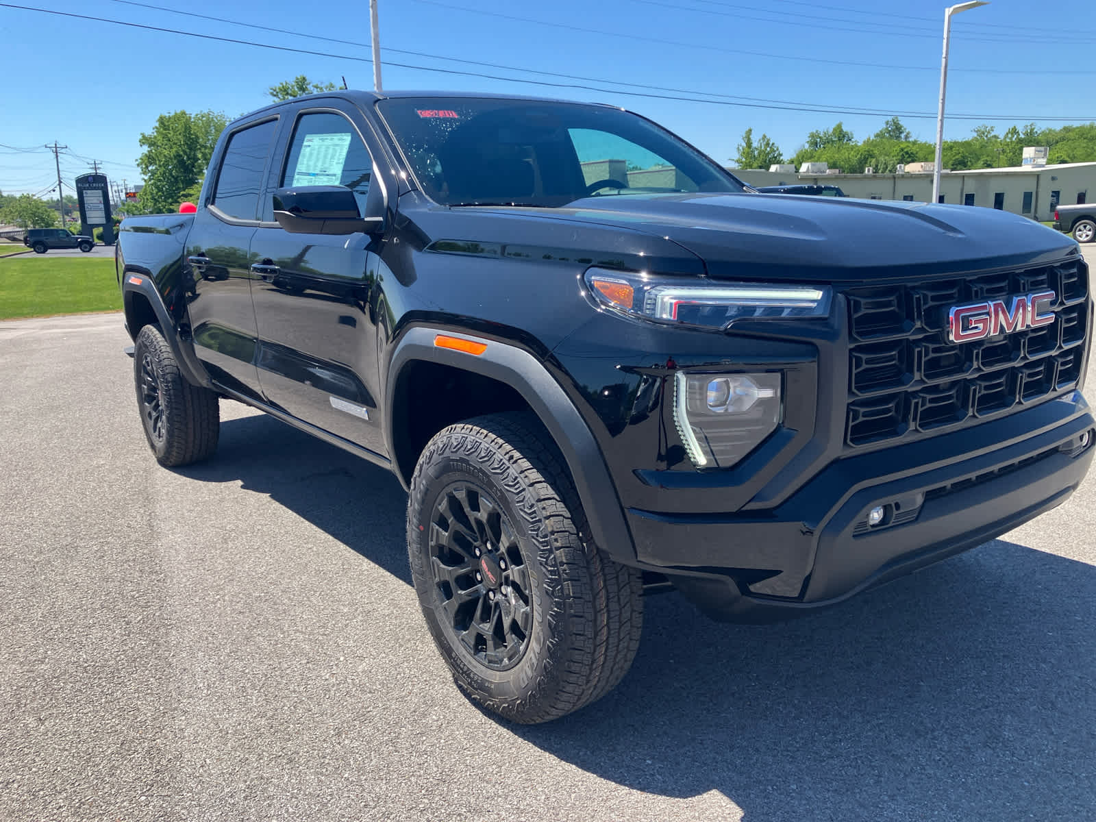 2026 GMC Canyon Elevation in Onyx Black — front three-quarter view