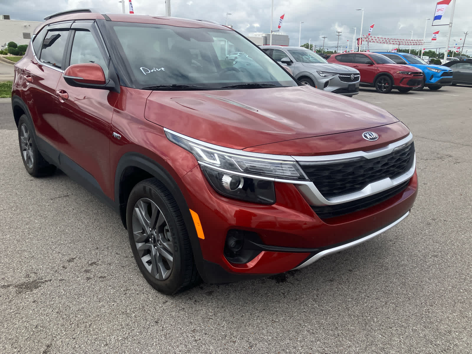 2021 Kia Seltos S in Other — front three-quarter view