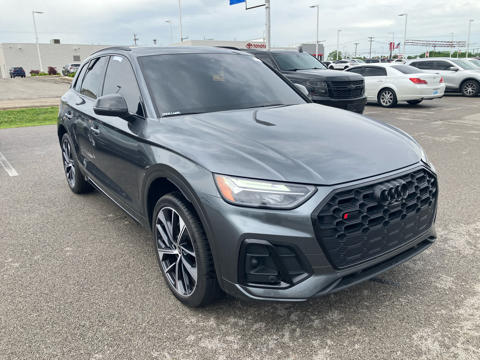 2022 Audi SQ5 Premium Plus in Gray — front three-quarter view